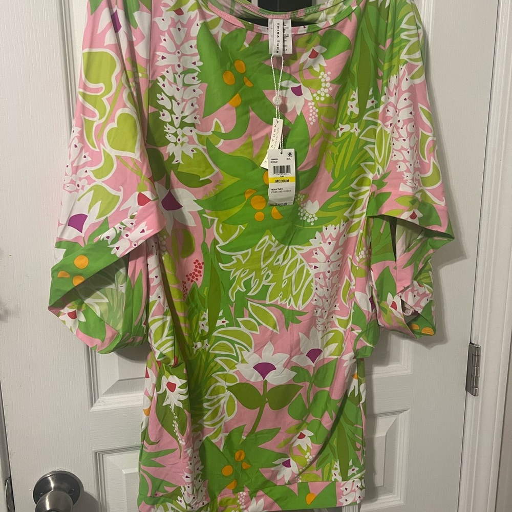 Trina Turk Swim and Spa Collection floral top New Medium